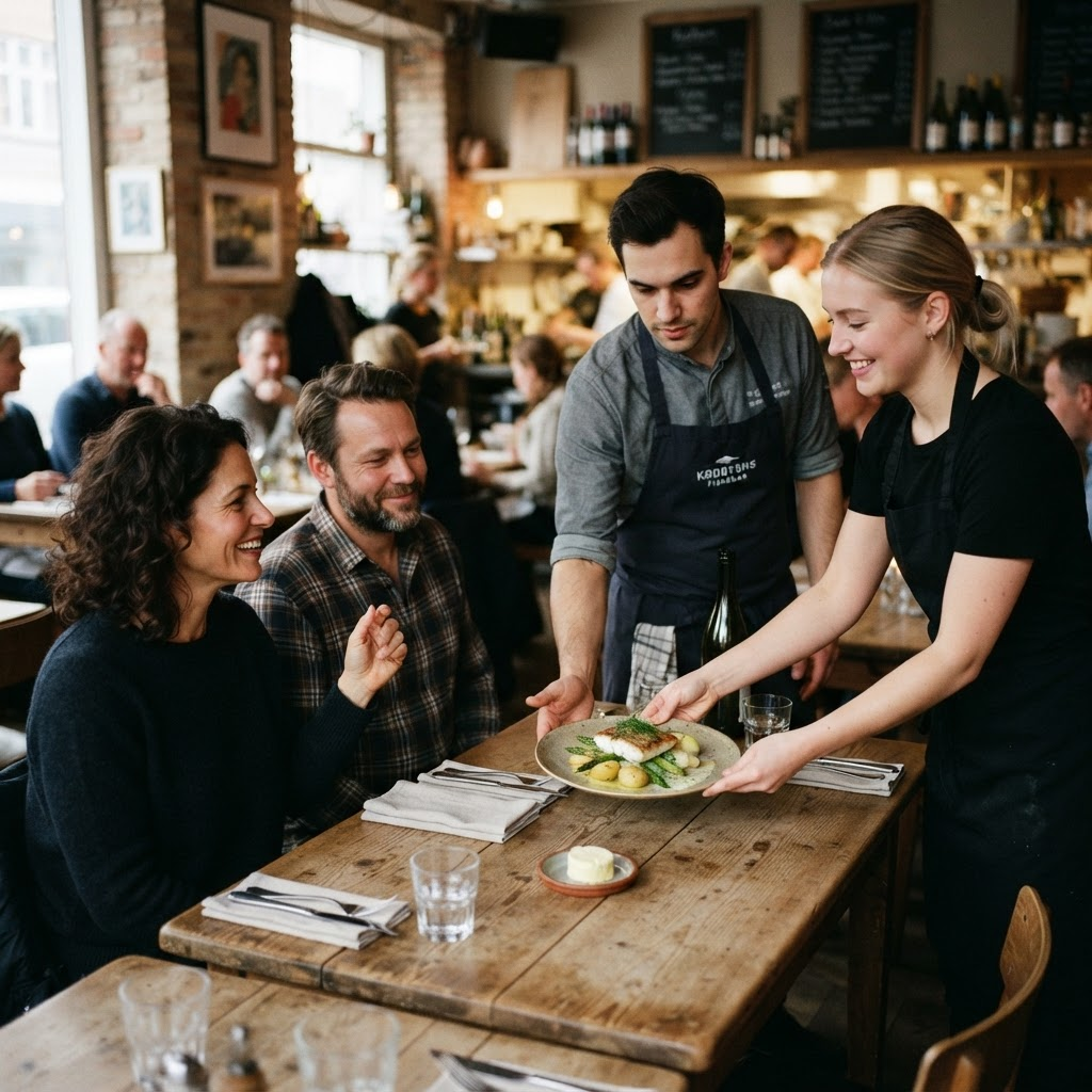 Stemningsbillede fra RestaurantX’ redaktionelle billedunivers
